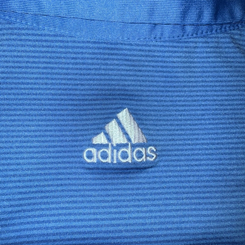 Men's Large adidas Climalite Chiquita Classic Men's Golf Polo Blue Chiquita Logo - Picture 5 of 5